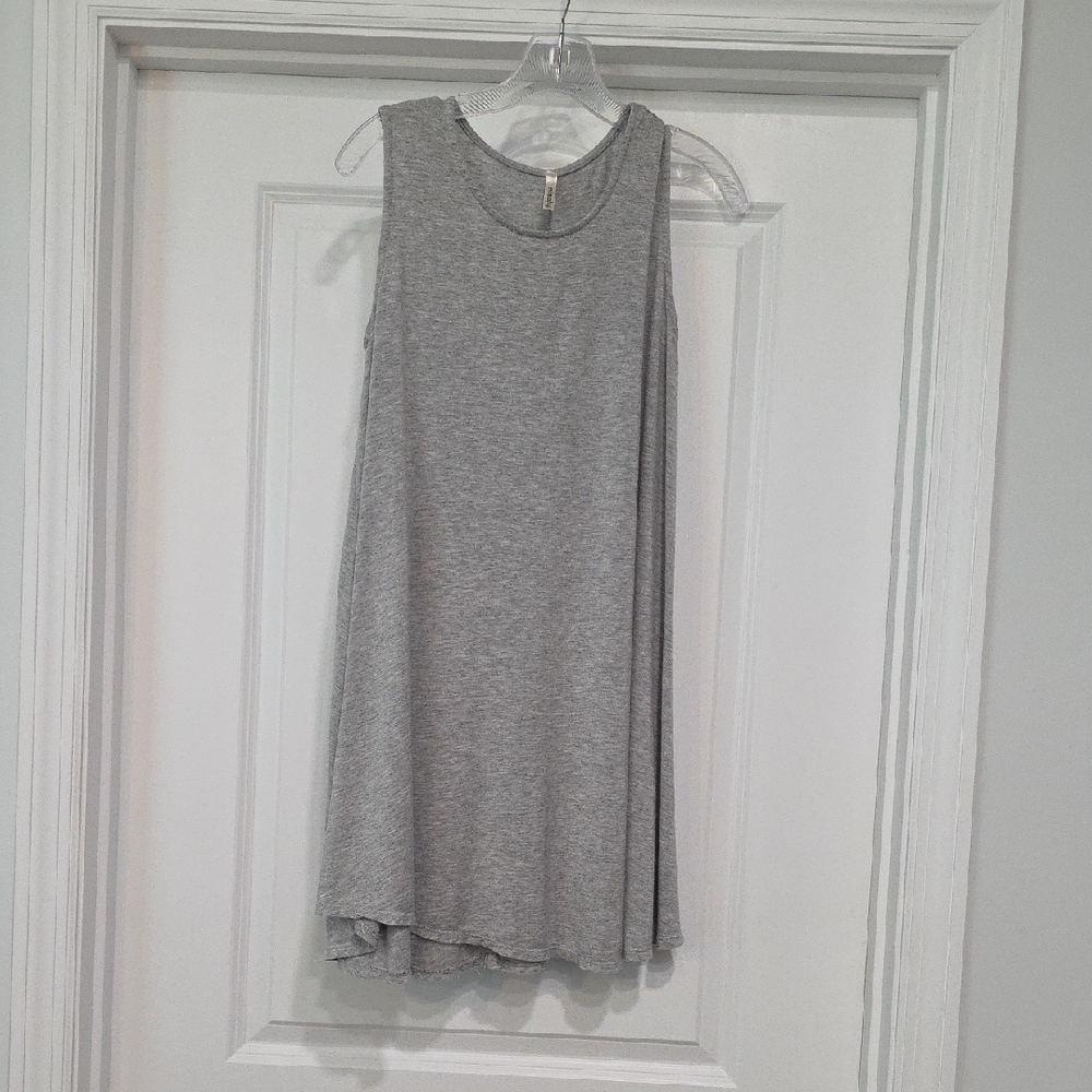 Mittoshop Gray Sleeveless Casual Dress